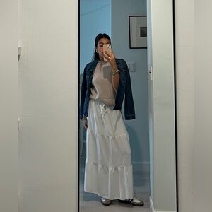 H&M Beige Knit Sweater Vest